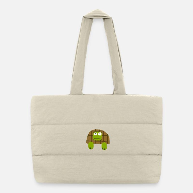 Ugly Turtle - Sac shopping matelassé - blanc naturel