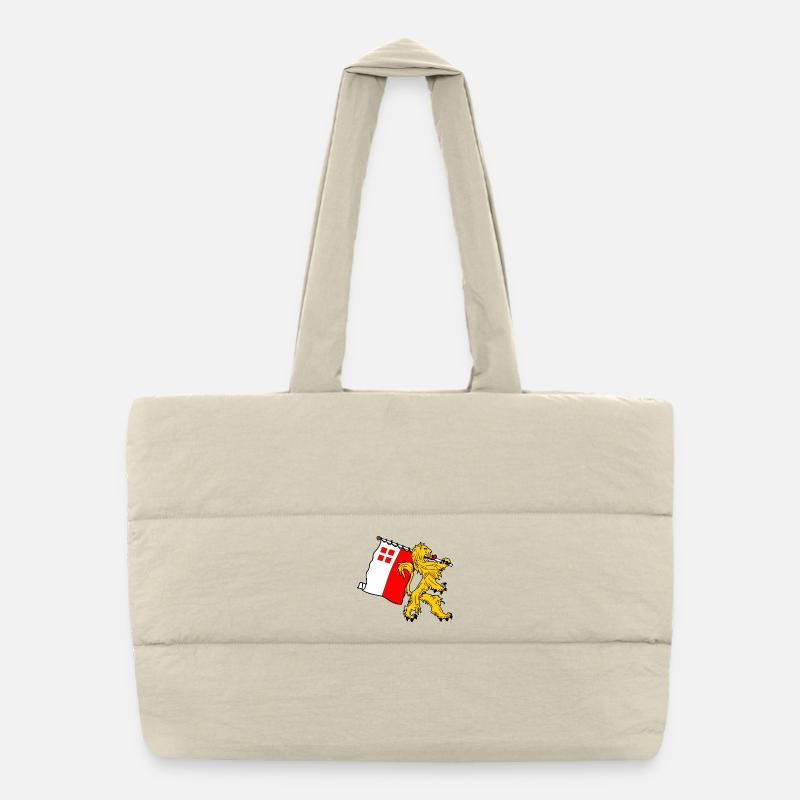 Lion with flag Utrecht Utrecht flag Puffer Shopping Bag