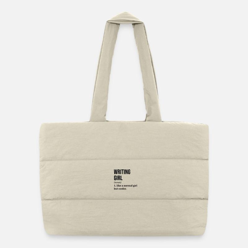 Author Puffer Shopping Bag