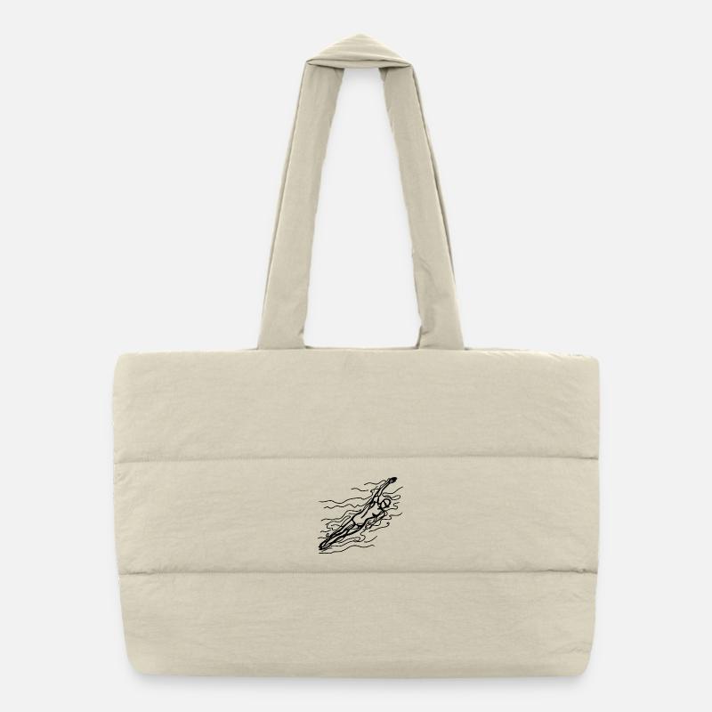 Float Sketch Puffer Shopping Bag
