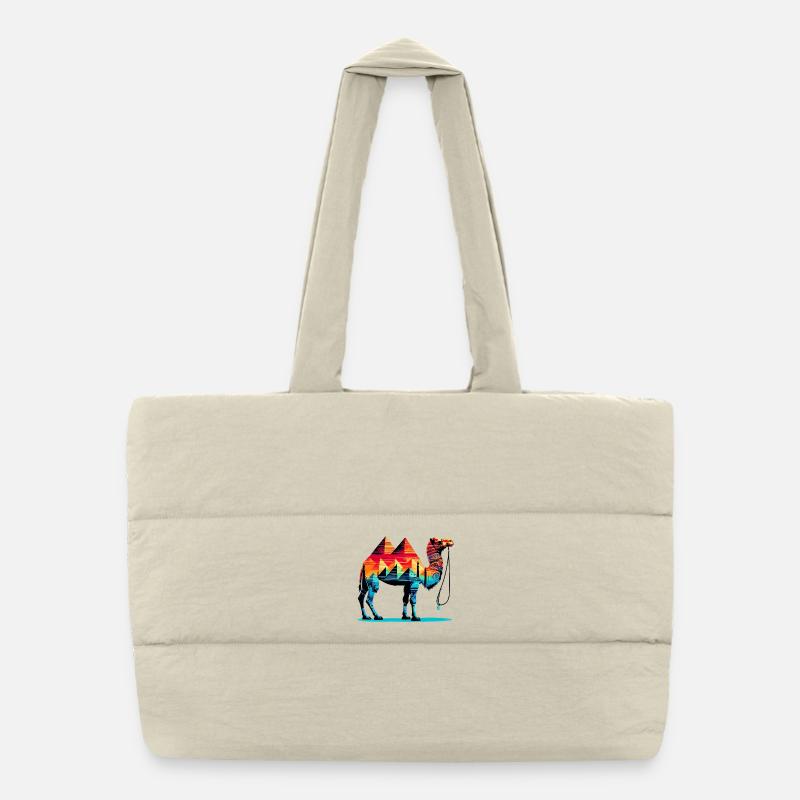 Chameau Sac shopping matelassé