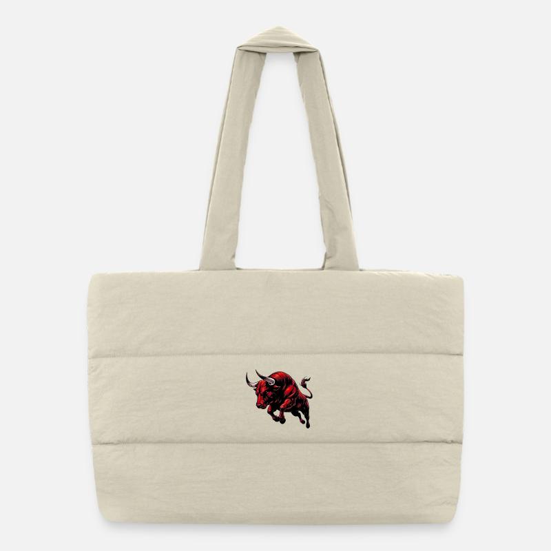 Stier Puffer-Einkaufstasche