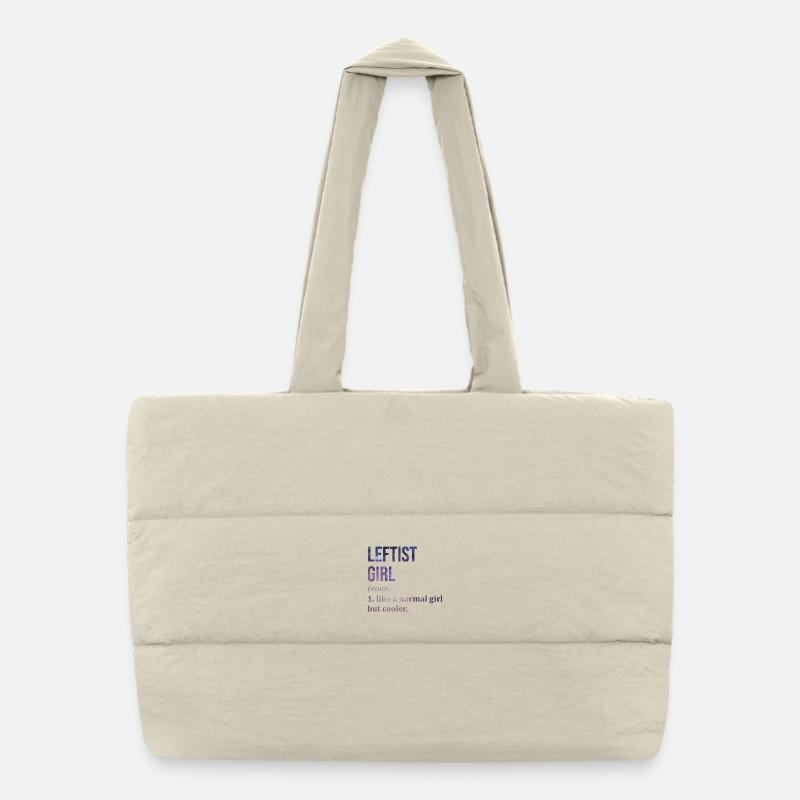 Linker Puffer-Einkaufstasche