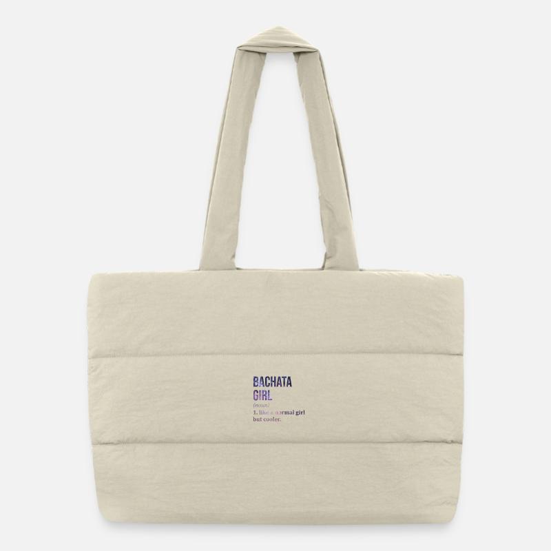 Bachata Puffer Shopping Bag