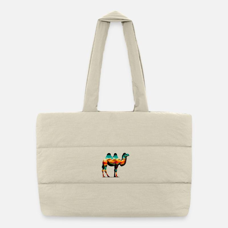 Kamel Puffer-Einkaufstasche