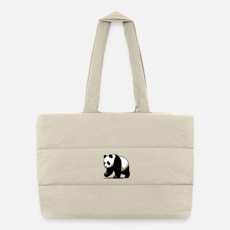 Panda Puffer Shopping Bag