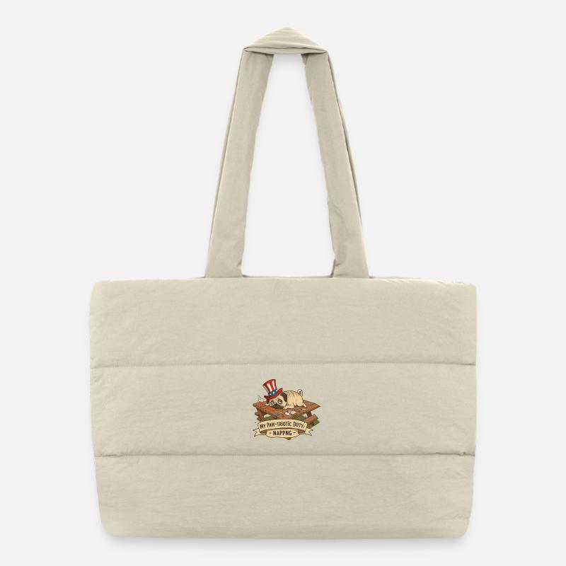 Sieste de carlin Sac shopping matelassé