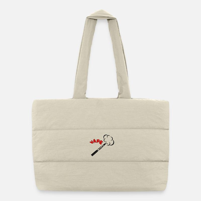 Conception VAPE avec nuage de vapeur Sac shopping matelassé