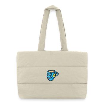 Thé - Sac shopping matelassé - blanc naturel - Devant