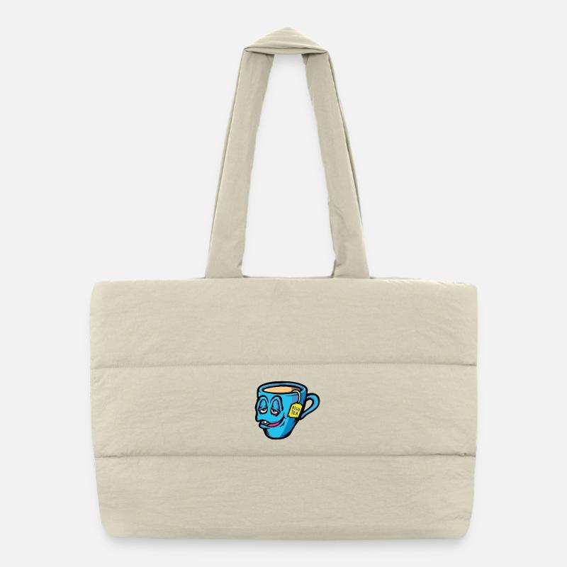 High Tea Puffer Shopping Bag