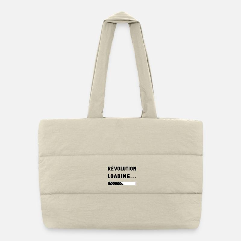 revolution loading - Sac shopping matelassé - blanc naturel