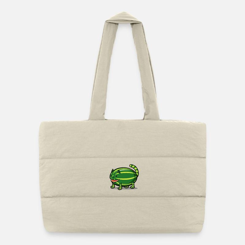 Catermelon Puffer Shopping Bag