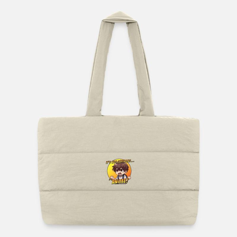Chibi Anime Criant et Fier Sac shopping matelassé