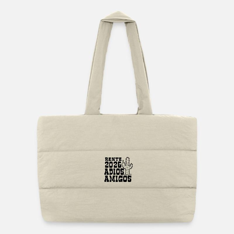 Adios Amigos Pension 2026 - Retirement - Pension Puffer Shopping Bag