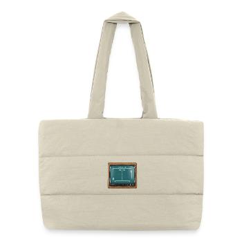 Tennis Cup Vintage Jannik and Carlos - Puffer Shopping Bag - natural - Front