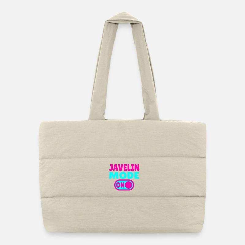 Javelin Mode ON - Speerwerfen Puffer-Einkaufstasche