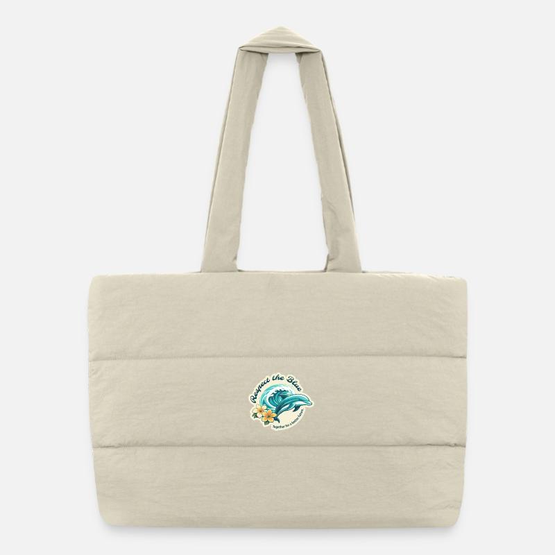 Protéger le Bleu - Dolphin Sac shopping matelassé