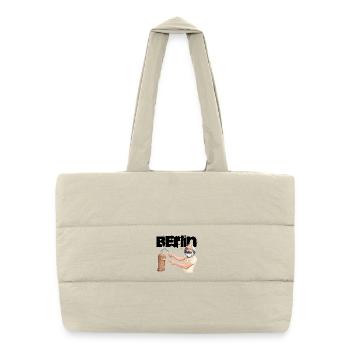 Berlin Döner Marx - Sac shopping matelassé - blanc naturel - Devant