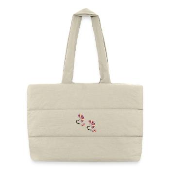 Vogel Bird - Sac shopping matelassé - blanc naturel - Devant