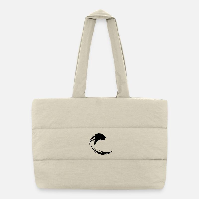 Löwe Zeichen Komma Pinselstrich Geschenk Puffer-Einkaufstasche