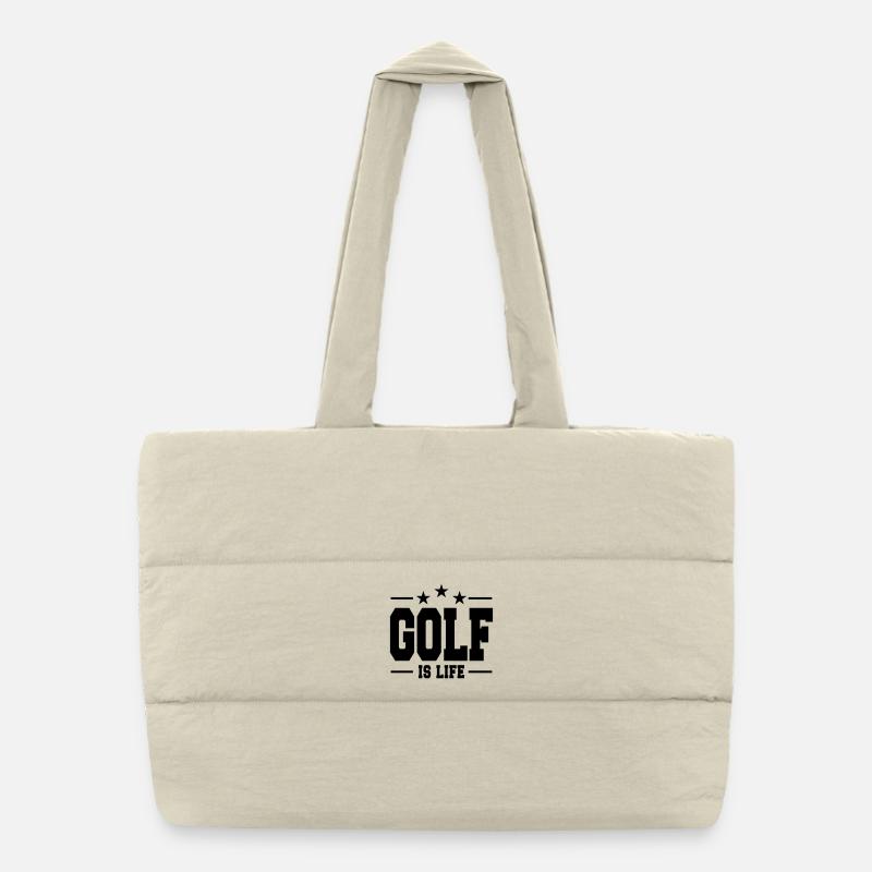 Golf is life / Golf Puffer Shopping Bag