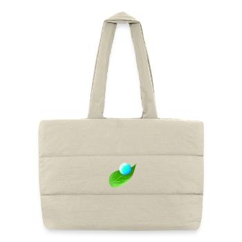 Environment | Water | Sheet | Climate protection - Puffer Shopping Bag - natural - Front