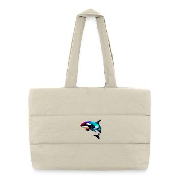 Killer whale - Puffer Shopping Bag - natural - Front