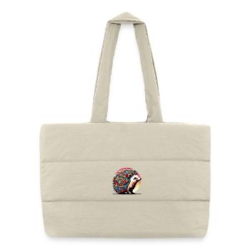 Hedgehog - Puffer Shopping Bag - natural - Front