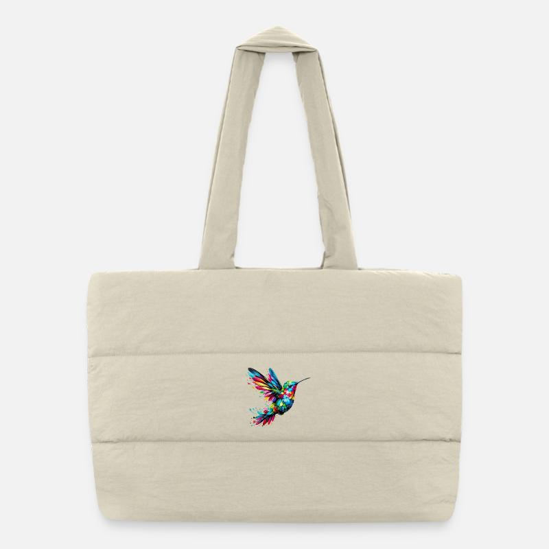 Colibri - Sac shopping matelassé - blanc naturel
