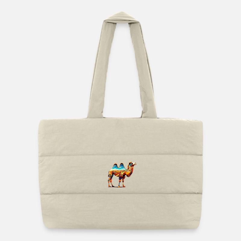 Kamel Puffer-Einkaufstasche