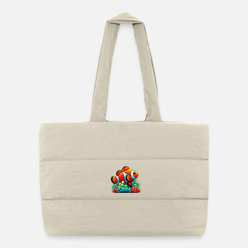 Poisson-clown Sac shopping matelassé