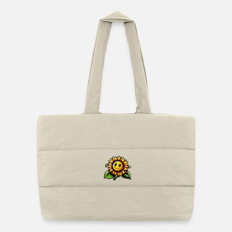 Sonnenblume Puffer-Einkaufstasche