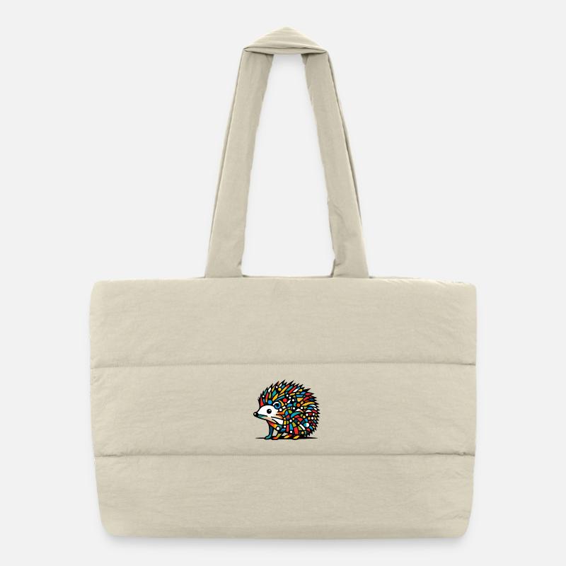 Hérisson Sac shopping matelassé