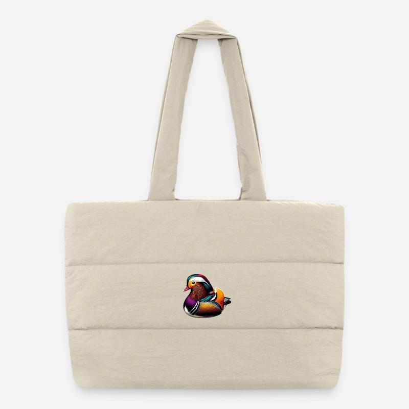 Canard mandarin Sac shopping matelassé