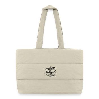 3 Fish - Puffer Shopping Bag - natural - Front