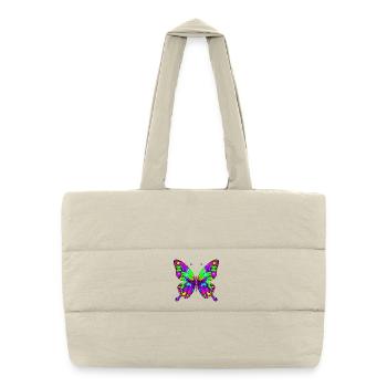 Butterfly - Puffer Shopping Bag - natural - Front