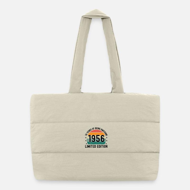 70 ans d’être génial 1956 Édition limitée Sac shopping matelassé