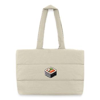 Pixel Sushi Bento Art - Puffer Shopping Bag - natural - Front