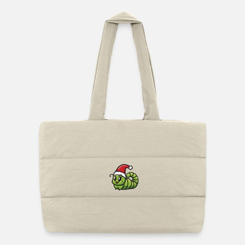 Noël du ver Sac shopping matelassé