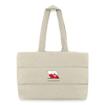 Tirol Flag – Namespace - Puffer Shopping Bag - natural - Front
