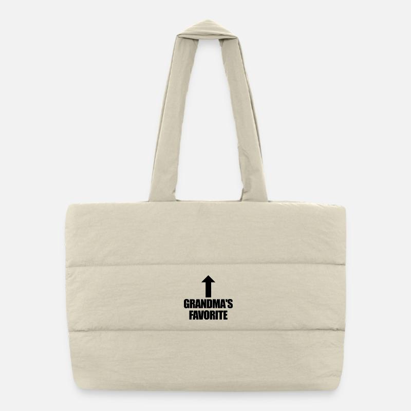 Petit-enfant préféré Drôle Je suis le préféré de Mamie Sac shopping matelassé