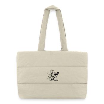 Cocktail Angel – Chérubin avec une boisson dans un verre - Sac shopping matelassé - blanc naturel - Devant