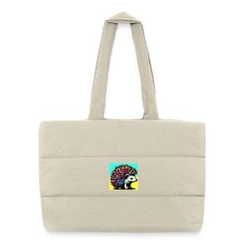 hedgehog - Puffer Shopping Bag - natural - Front