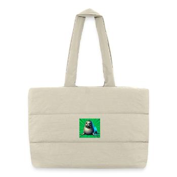 seal - Puffer Shopping Bag - natural - Front