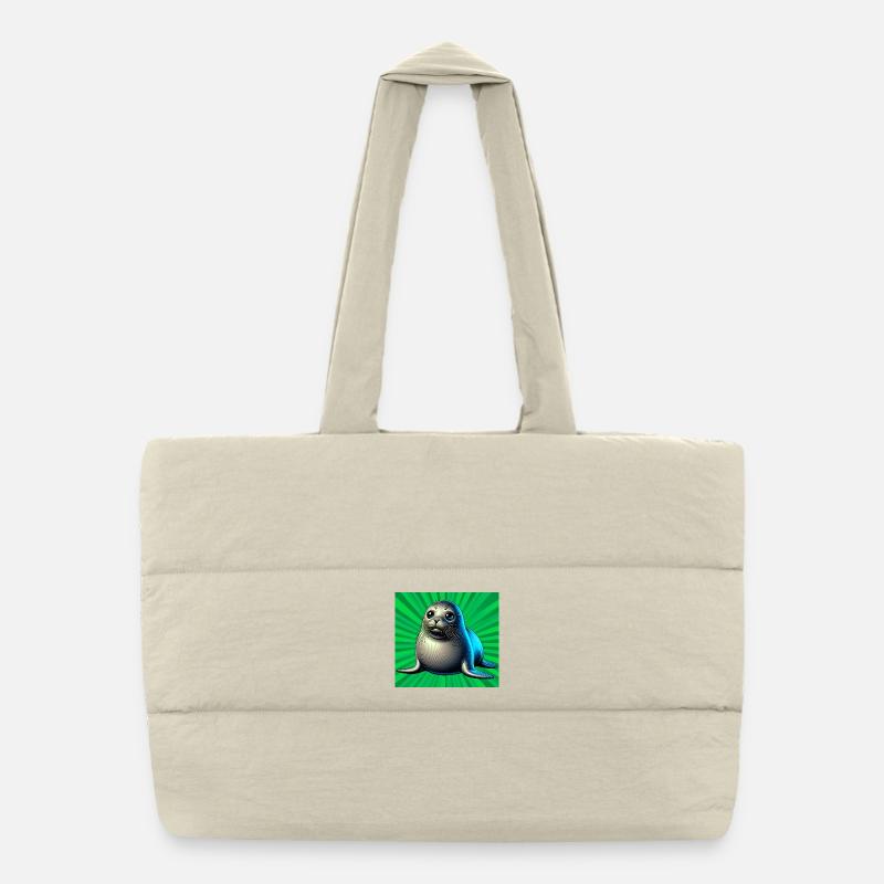seal Puffer Shopping Bag