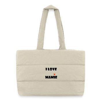 GRANNY. MAMMA. GRANDMOTHER. MOTHER'S DAY. - Puffer Shopping Bag - natural - Front