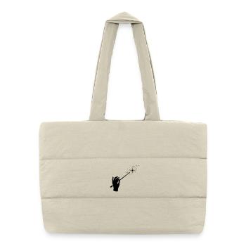 Wand, Magician, Magic, Hand - Puffer Shopping Bag - natural - Front