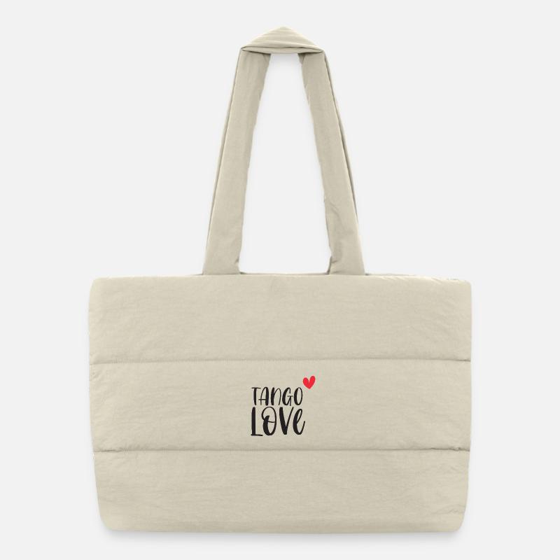Tango Love! Tänzerin tanzen Tanzpaar Geschenk Puffer-Einkaufstasche