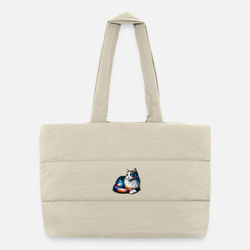 Chat Sac shopping matelassé