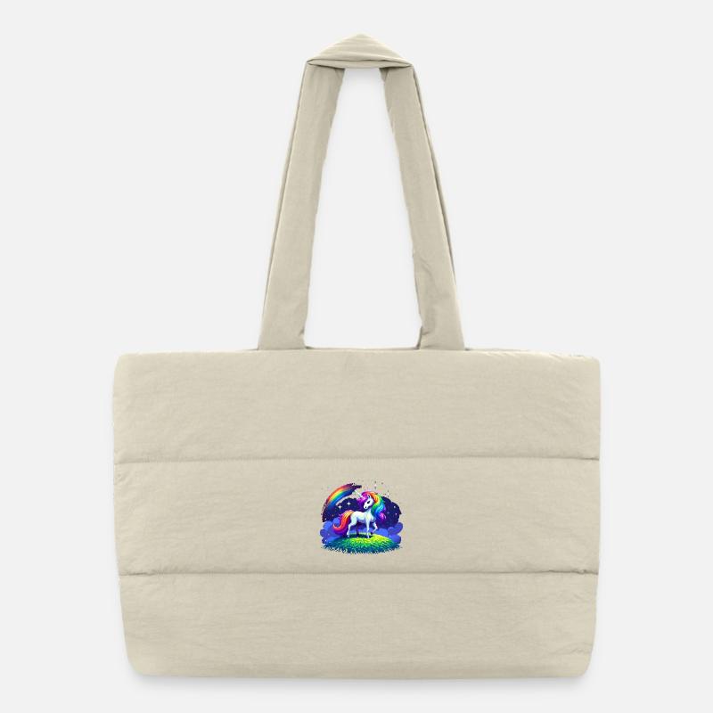 Magie de la licorne Sac shopping matelassé
